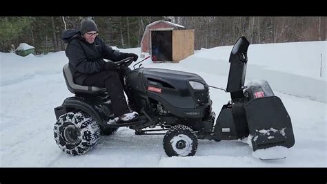 Snowblowing Big Drifts YT4000 And Bercomac Snowblower Part 1