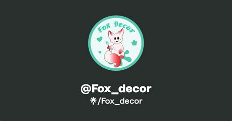 Foxdecor Instagram Facebook Linktree