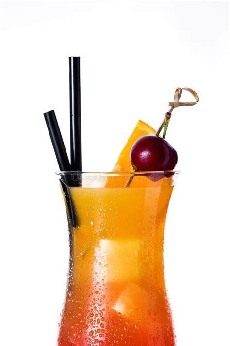 Sex On The Beach Cocktail In Glass On Wooden Table Stock Photo Image Of Citrus Liquor