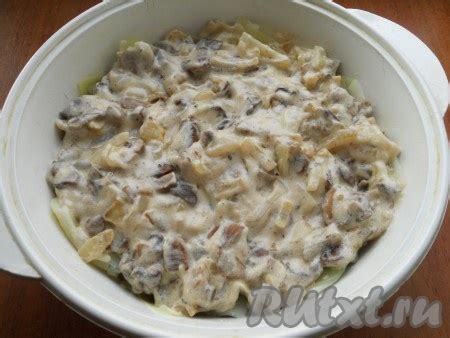 Капуста с грибами в духовке: 9 фото в рецепте