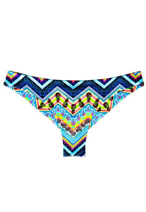 Ripley Bikini Mujer Samia Calz N Tanga Costura Invisible Est Azul