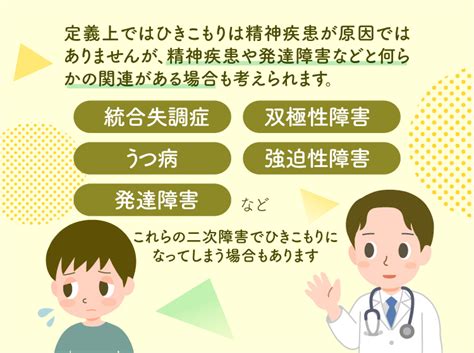 ひきこもりとは？原因や、強迫性障害など精神疾患や発達障害との関係、二次障害の例も解説【専門家監修】【litalico発達ナビ】