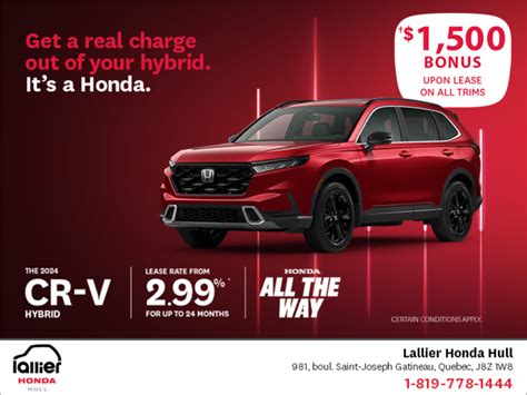 Lallier Honda Hull In Gatineau Get The Honda Cr V