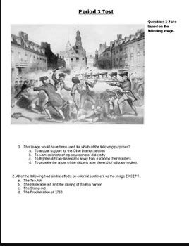 AP US History Period 3 Stimulus Based Multiple Choice Questions TpT