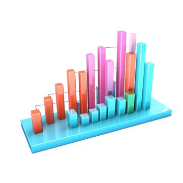 Data Graph 3d Model Cartoon Style Render Illustration Cartoon Clipart