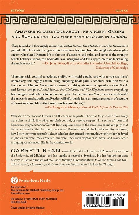 Naked Statues Fat Gladiators And War Elephants Garrett Ryan