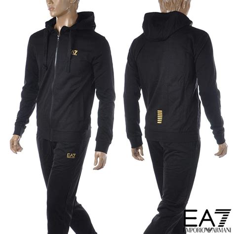 エンポリオアルマーニ EA7 EMPORIO ARMANI スウェットセットアップ ジャージ メンズ 8NPV80 PJ05Z ブラック