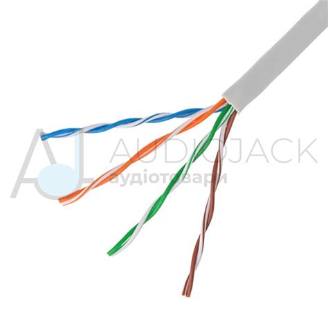 Кабель витая пара UTP CAT-5E, 4х2x(0.45мм CU), медь, серый, 1м купить в ...