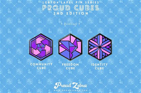 Bisexual Flag 2nd Edition Pins Set Proud Zebra