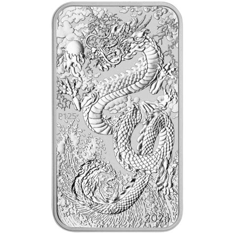 1 Oz Silber 2024 Rectangle Drache Perth Mint Rectangle