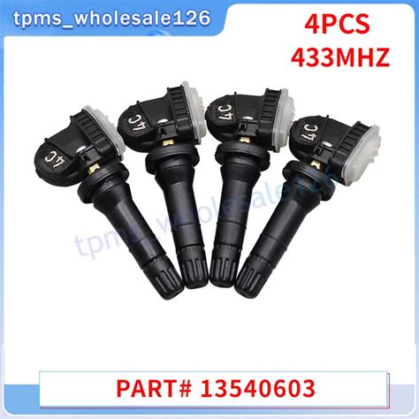 13540603 Tire Pressure Monitor System Sensor 4PCS TPMS For 2019 2022