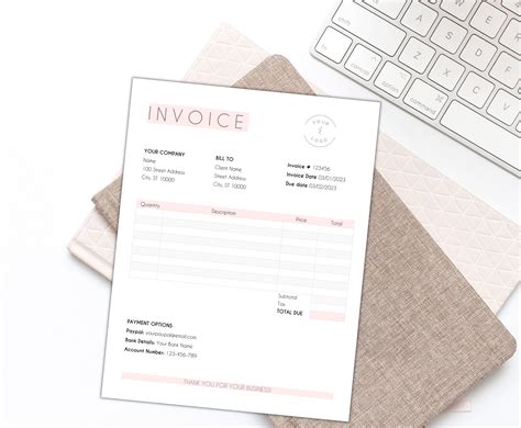 Invoice Template Word / Logo / Billing Form / Editable / Instant ...