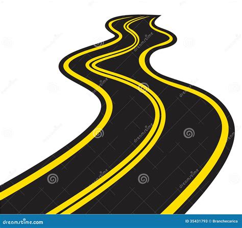 Winding Road Stock Vector Illustration Of Forward Freedom 35431793