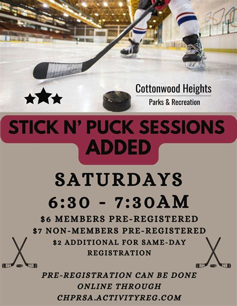 Stick 'n Puck - Cottonwood Heights Parks & Recreation