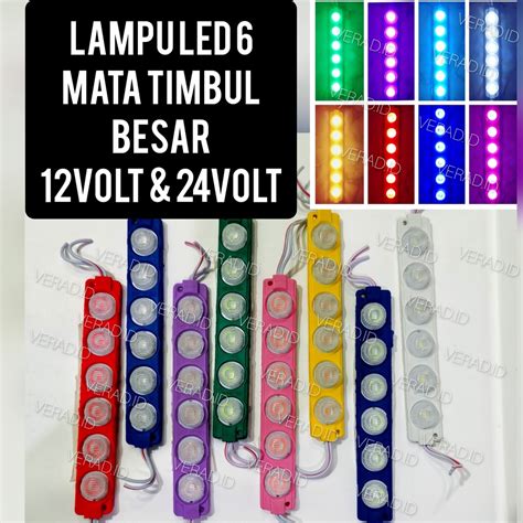 Jual Lampu Led Kolong Variasi Truk Mobil Motor 6 Mata Jumbo Timbul