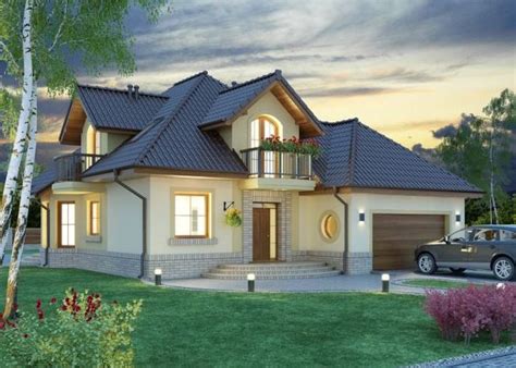 Projekat Atraktivne Kuće S Potkrovljem I Garažom Svetonius