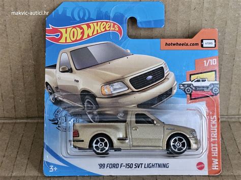 Hw Hot Trucks Ford F Svt Lightning Gold Model Car P Makvic Autici