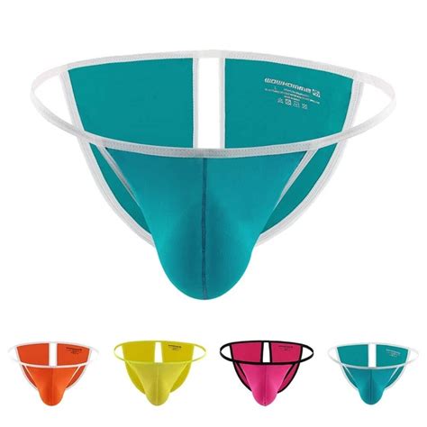 CULOTTE STRING SEXY sans dos slips bikini pour hommes sous vêtements coupe haut EUR