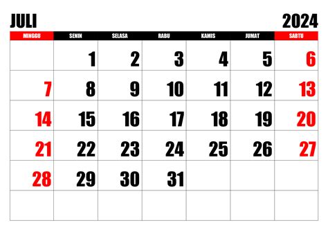 Kalender juli 2024 – kalender365.su