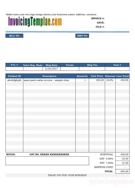 Labour Charges Bill Format * Invoice Template Ideas