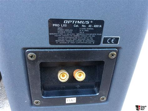 Optimus Pro Lx5 Speakers With Linaeum Tweeters Photo 1289035 Us