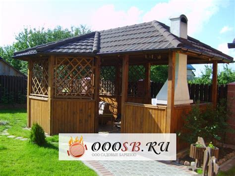 Купить готовые садовые беседки из дерева по выгодным ценам | ooosb.ru
