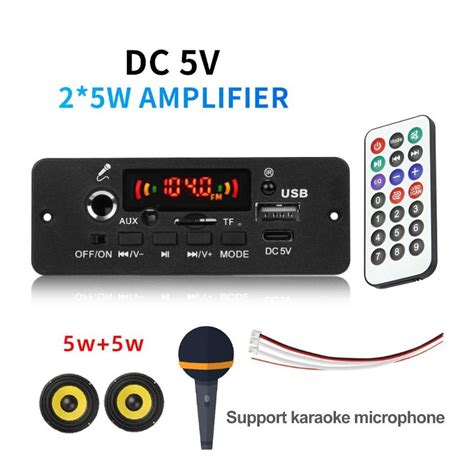 Купить 10 Вт усилитель Bluetooth DIY плата декодера MP3 5 Вт ...