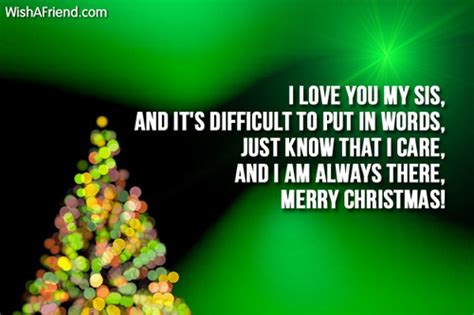 Christmas Messages For Sister