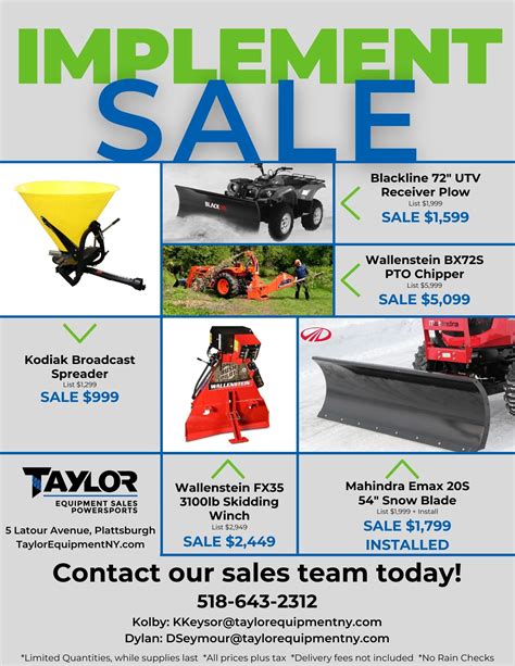 News & Deals | Taylor Equipment Sales & Powersports | Plattsburgh, NY