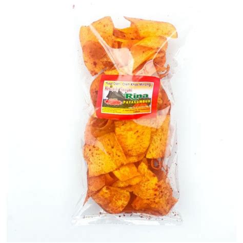 Jual KERIPIK KERUPUK TALAS BALADO ORIGINAL SANJAI RINA KHAS MINANG