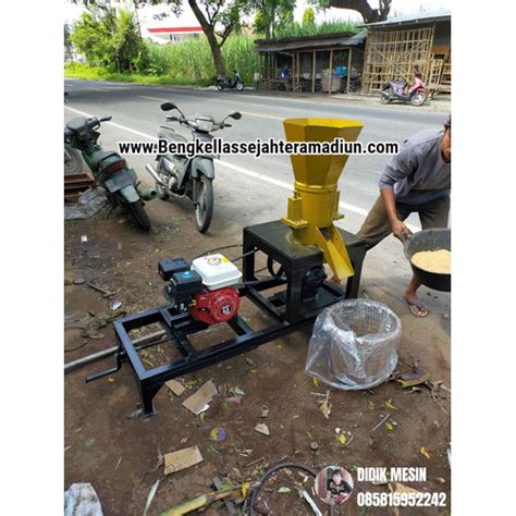 Jual Mesin Cetak Pelet Vertikal Type D22 Transmisi Gardan L300 Kab