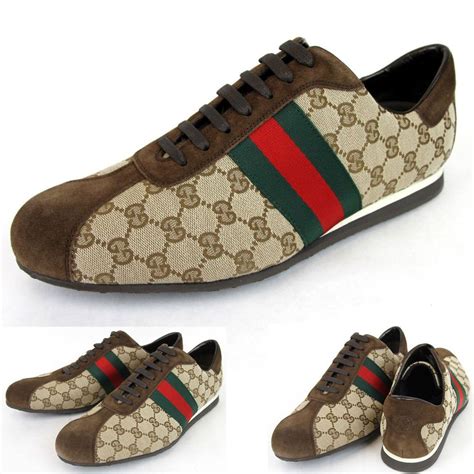 New Gucci Mens Original GG Canvas Sneaker Shoes w/ Signature Web - US ...