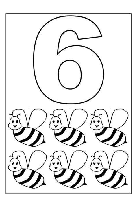 Number 6 Worksheet Preschool Free Printable