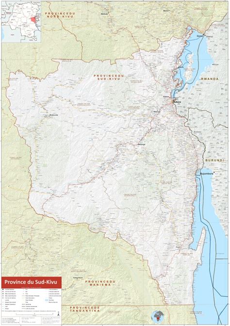 Carte De La Province Du Sud Kivu