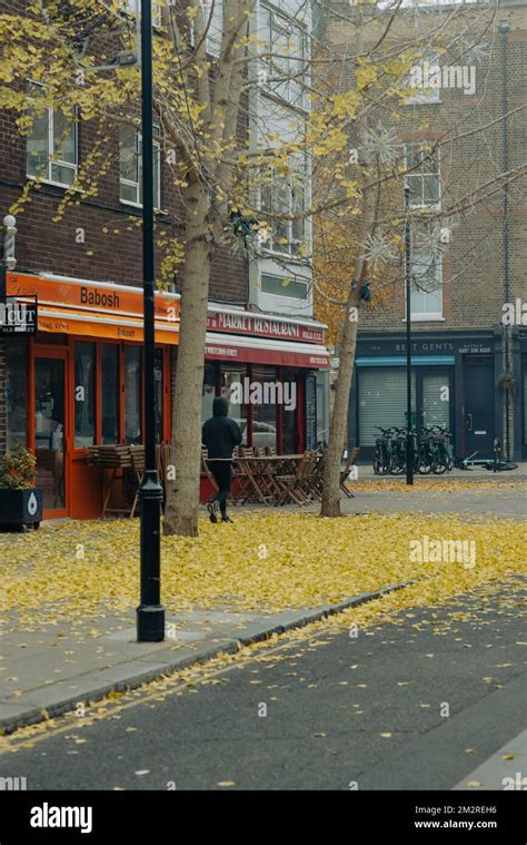 London In Winter Around The East End Islington Stock Photo Alamy