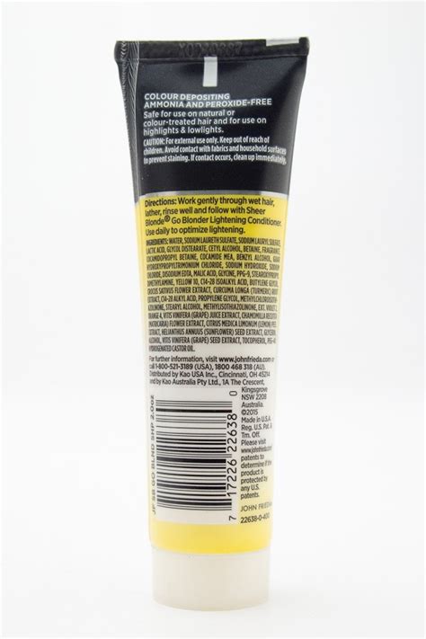 John Frieda Sheer Blonde Go Blonder Lightening Shampoo Fl Oz