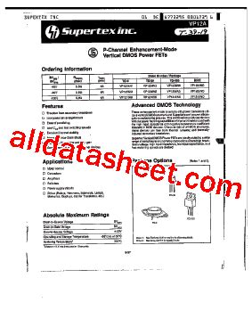 VP12 Datasheet(PDF) - Supertex, Inc