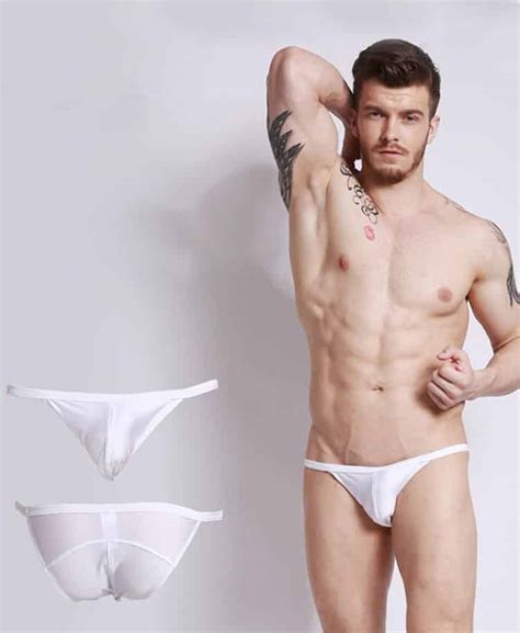 Buy Men S Neon Bikini Swimwear White Online Men S Closet Malaysia
