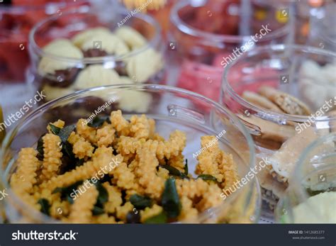 Varieties Kuih Raya Traditional Festive Cookies Stock Photo 1412685377 ...