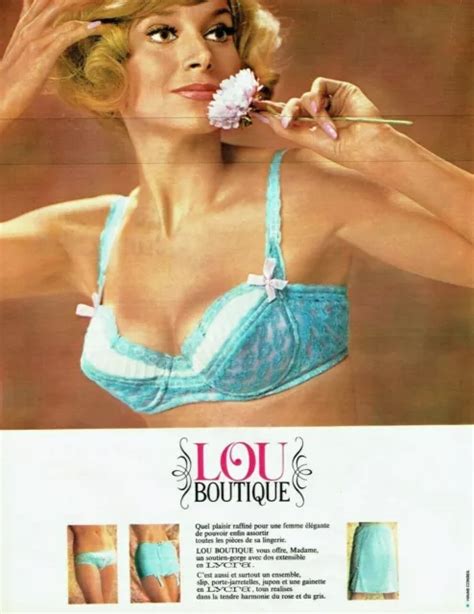 Publicit Advertising Lou Boutique Lingerie Soutien Gorge Sous