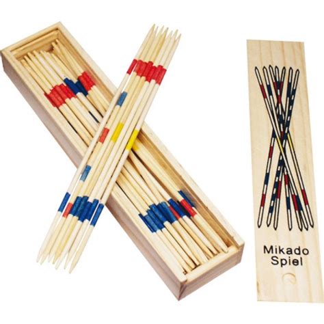 Jeu De Mikado Dans Leur Coffret En Bois X X Cm