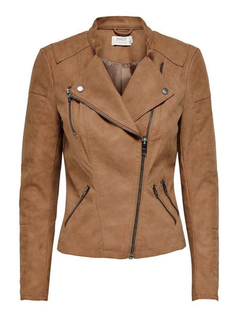 Ava Chaqueta De Look De Gamuza Camel Only