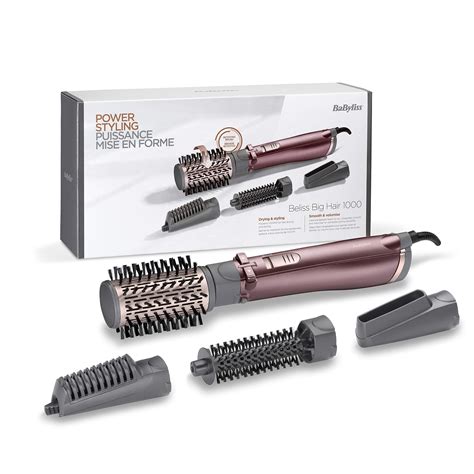 BaByliss Beliss Big Hair Watt In Hot Air Styler With Storage Bag Grey AS E Amazon