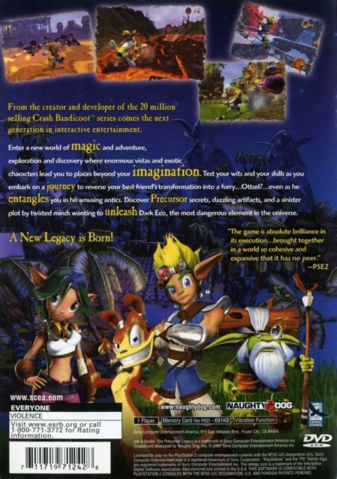 Jak And Daxter The Precursor Legacy Box Cover Art Mobygames