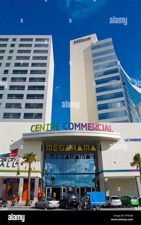 Tanger City Mall Shopping Centre Tangier Morocco Africa Stock Photo