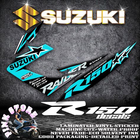 Suzuki Raider 150 Carb Stock Sticker Decals Shopee Philippines