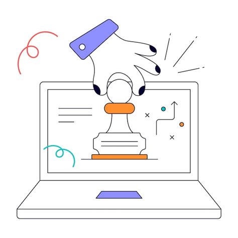 check  flat animated illustration  blogging premium vector