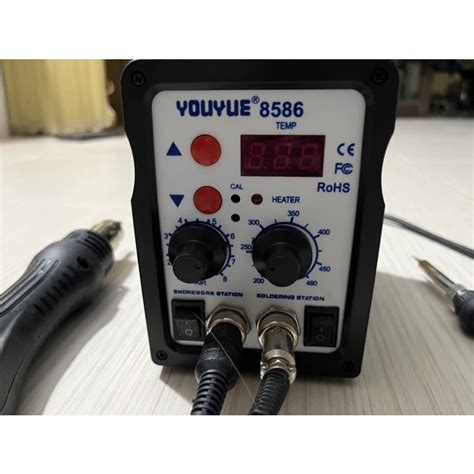 (มือสอง)YOUYUE 8586 2ใน1 เครื่องเป่าลมร้อน+หัวแร้ง | Shopee Thailand