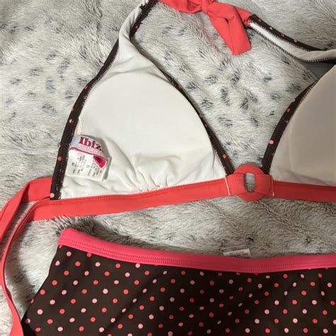 Polkadot Bikini Set With Skirt True To Size Depop