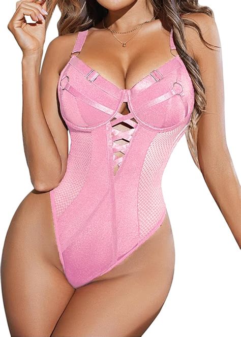Amazon Avidlove Plus Size Lingerie For Women Deep V Neck Teddy Lingerie Lace Bodysuit